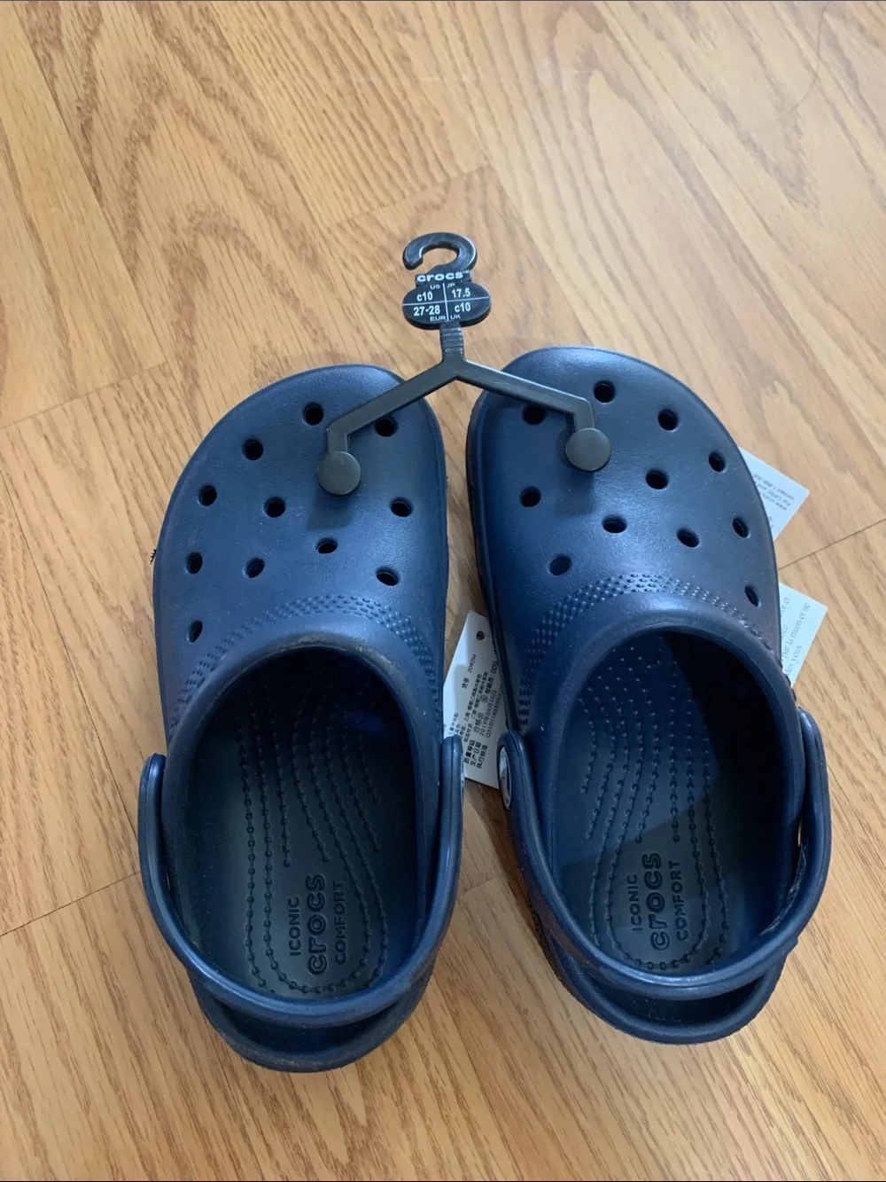 CROCS Kids Classic Clogs in Dark Navy